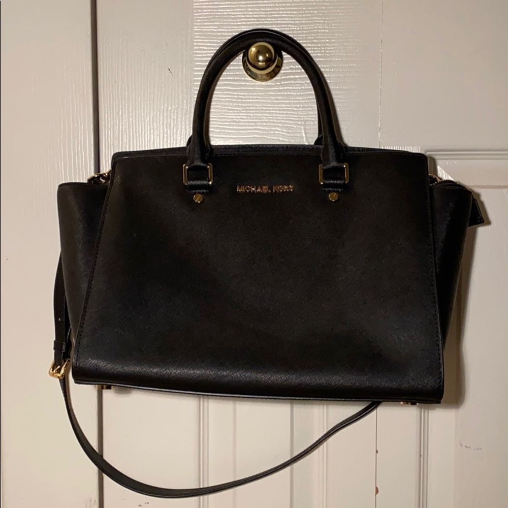 NWOT Michael Kors black leather purse